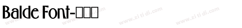 Balde Font字体转换 Balde Font字体转换